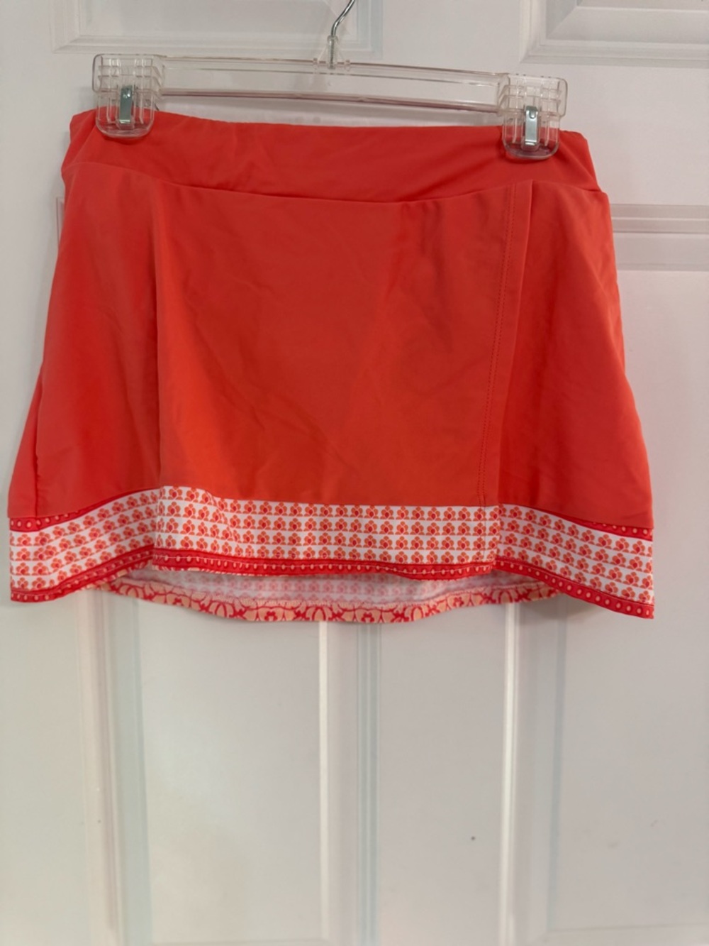 Talbots  Coral Swim Skort with Decorative Hem